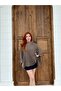 Women's Khaki Chiffon Cape Blouse Frv0195 - 2