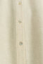 Plus Size Shirt Collar Viscose Tunic - Cream - 3