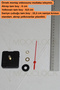 Clock Mechanism, Silent Wall Clock Mechanism, 22 mm Shaft, Minute-Second-Second-(Without Hanger) Short - 2
