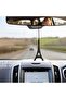 Rearview Mirror Hanging Pendant - Wood - Black (Eiffel Tower)