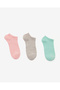 3-Pack Essential Ankle Socks Unisex Green-Pink-Gray Socks S2520315-3706 - 2