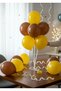 Sunflower themed birthday set 7-piece balloon stand + 3-piece flower making apparatus + 27 piece spare balloon set - 4