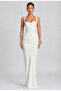 Women's Strappy Low-Cut Corset Lace-Up Long Stylish Evening Dress