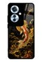 Oppo Reno 11F Golden Koi Elegance Design Glossy Phone Case
