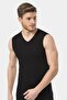 100% Cotton Men's Sleeveless Sports V-Neck Undershirt 2-Pack - 3