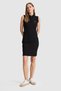 Women's Black Polo Collar Knitted Dress 50323571-Vr046 - 5