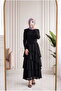 Güzay Cross Ruffled Tulle Skirt-Aa4576.1 Black