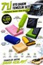 7 Piece Microfiber, Chamois Auto Washing and Drying Car Cleaning Set