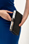 Black Glitter Water Wave Patterned Women's Evening Dress Bag - 4