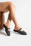 Dotted Model Women's Pearl Closed Slippers - 2