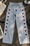 Heartline Wide Leg Jeans - 2