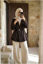 Women's Comfortable Fit Waist Gathered Stylish Hijab Jacket - 4