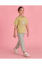 Girls Olive And Grey Print 2 Piece Set - 6
