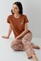 Premium Women's Cool Summer Comfortable Fit 100% Cotton Short Sleeve Family Pajama Set - 3