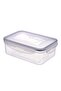 8 Piece Food Storage Container Set - Food Storage Box - Storage Boxes - Kitchen Cabinet Organizers - Food Container - Clear/Dark Blue - 4