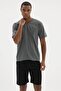 Kly 26219 Men's 100% Cotton V-Neck Half Sleeve Pocket Shorts Set - 4