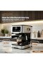 Digital Coffee Machine with Milk Frother & 20 Bar Pressure, Pre-Brew Espresso Maker - 4