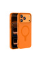 iPhone 17 Pro Compatible Case Magsafe Supported Aris Silicone Cover - Orange - T42747