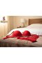 2-Piece Bra Set Padded Cross-Strap Comfortable Flexible Stylish Look 2-Pack Red - Ecru - 5