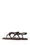 Women's Brown Stone Flip-Flop Sandals 26Sfe452414 - 6