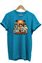 Cool Cats Summer Club Unisex Cat Printed Summer Themed Regular Fit Crew Neck T-Shirt
