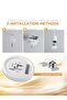36W Crystal-Effect LED Flush Mount Ceiling Light - 23cm Modern Round Design - 7