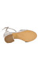 26A99 P Silver Girls' Heeled Sandals - 5