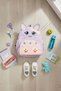 Miyu Cat Figured Girls' Kindergarten and Nursery Backpack - Ergonomic Lightweight Bag Lilac/Pink - 6