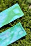 Unisex Turquoise Tie-Dye Patterned Socket Sports Socks - 2