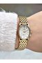 Special Design Steel Cord Gold Color Women Wrist Watch Es7007Mr - 3
