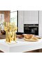 24 Pcs Silverware Flatware Set With Stand, Stainless Steel Cutlery Set, Mirror Polished Utensils for 6 (Gold) - 6