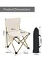 Lightweight Portable Folding Chair with Durable Frame and Comfortable Seat Support, Easy Fold Camping Chair for Outdoor Sports, Picnic, Fishing, Beach Relaxation, Backyard Gatherings and Convenient Tr - 3