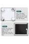 Removable Self-Adhesive Magnetic Whiteboard Sheet, No Residue Wall Mount Dry Erase White Board Sticker, Multi Sizes Reusable Writing Board, Fits Tile Wood Glass Wall - 5