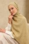 Naia Cotton Shawl Maxi Monogram Oil Green - 3