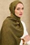 شال قطني من نايا بنمط حجري باللون الأخضر - 3