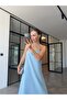 Ring Detail Dress Blue - 5