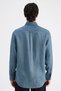 Ds Damat Comfort Petrol Flamlı Cotton-Linen Summer Shirt - 3