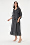 Anthracite Italian 100% Linen Jacket with Mesh Shoulders and Collar 2-Piece Set Long Linen Suit Size 38 - 44 - 4