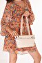 Women's Daily Hand and Shoulder Bag Ald.4586 Cream - 4
