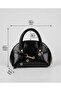 Women's Patent Leather Half Moon Hand and Shoulder Bag – Vintage Y2K Baguette Model - 3