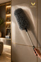 Microfiber Tufted Luxury Car Dusting Mop Telescopic Long Handle Anti Static Dust Collector Vehicle and Multi-Purpose Dust Cleaner - 4