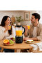 Portable Rechargeable Double-Knife Blender Juicer with Stainless Steel Blades, 1000ml Large Capacity Smoothie Maker, USB Charging Multipurpose Fruit and Ice Crusher Black - 7
