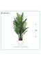 Artificial Areca Tree Plastic Pot { Height 170 cm } - 6