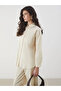 Ecru Oversize Poplin Women's Shirt Tunic