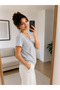 Women's Basic Short Sleeve T-Shirt Soft Textured 100% Cotton Casual T-Shirt - 2