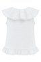 4935 Women's Lace Detailed Flounce Collar Muslin Blouse White - 7
