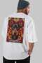For Dog Lovers 29 White Oversize T-Shirt with Dog Print on the Back 100% Cotton Unisex Dog Lover Premium Design - 7