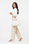 Glanzia Nova Ivory Shoulder Bag Broken Women's Shoulder Bag Stylish Daily Use Faux White - 2