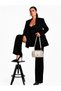 Glanzia Aura Ivory Straw Bag Women's Straw Shoulder and Crossbody Bag with Detailed Stylish White Design - 2