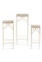 Medley 3-piece Square Metal Planter Stand - White - 4